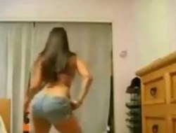 Chubby Youthful Indian Girl Dancing In Her Room
